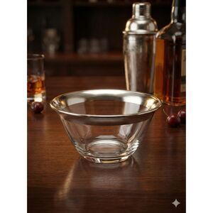 MCM Dorothy Thorpe Silver Rim 7" round Catch-All Bowl - Vintage Candy Dish